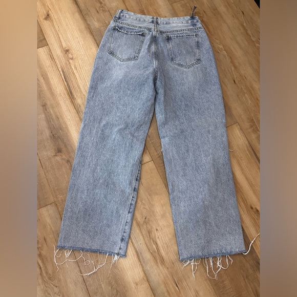 Wide leg, baggy, distressed, deconstructed, high waisted SHEIN Denim. Size M 6 - Picture 5 of 7